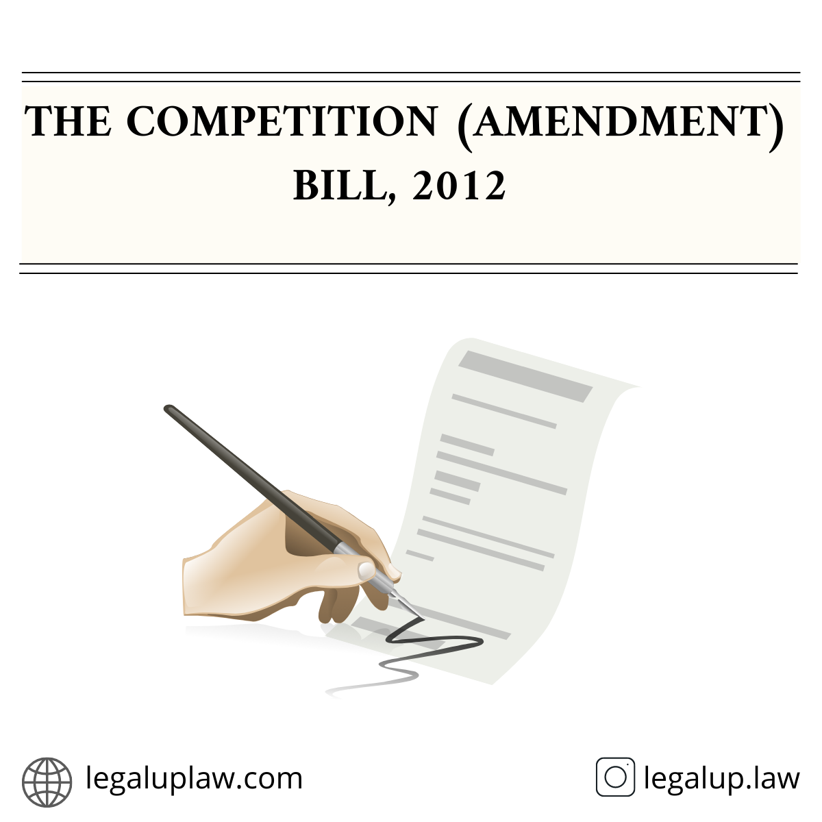 Competition Bill, 2012
